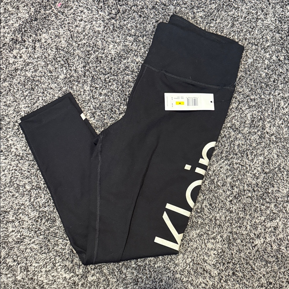 Calvin Klein Kids Black Logo Leggings
